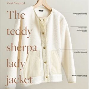 JCrew teddy sherpa lady jacket